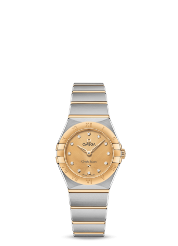 Omega Constellation Manhattan 25 Quartz Stainless Steel / Yellow Gold / Champagne - Diamond